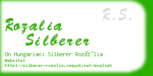 rozalia silberer business card